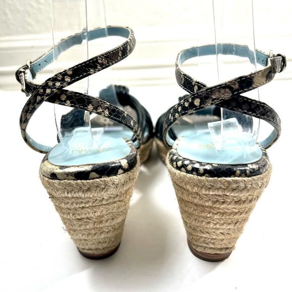 Frances Valentine Jute Espadrille Wedge Sandals - Picture 6 of 13